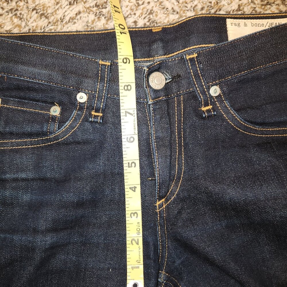 Rag & Bone Skinny Selvedge Raw Denim Jeans – Made in USA 👖✨26x31, EUC $279 MSRP - Picture 6 of 12